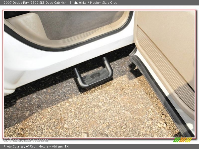 Bright White / Medium Slate Gray 2007 Dodge Ram 2500 SLT Quad Cab 4x4