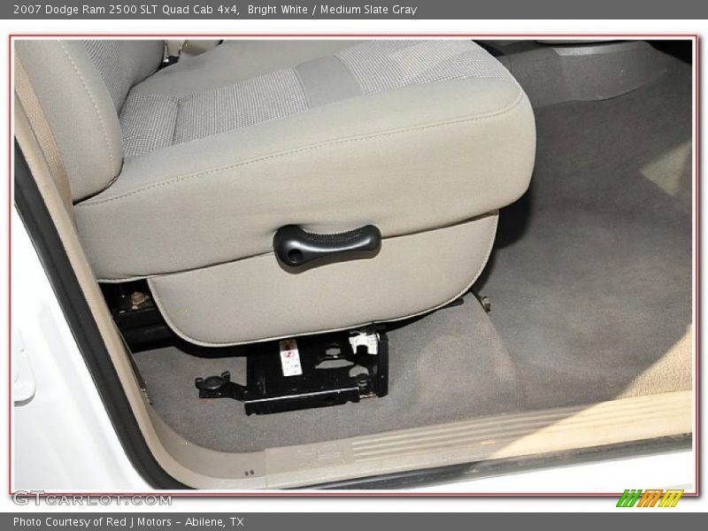 Bright White / Medium Slate Gray 2007 Dodge Ram 2500 SLT Quad Cab 4x4