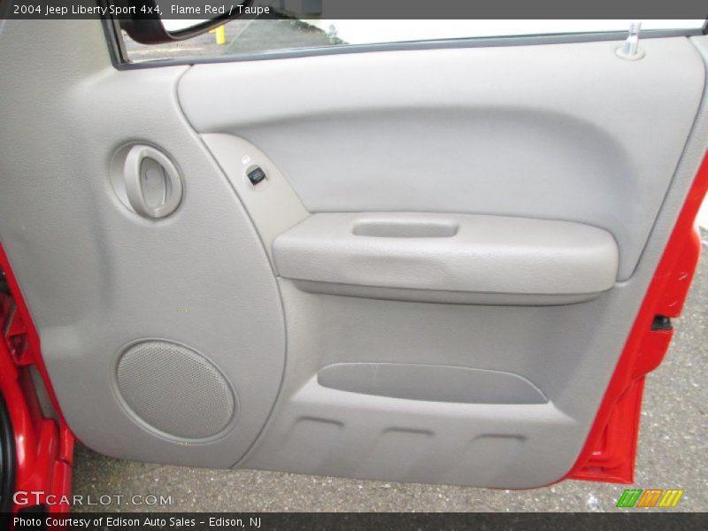 Flame Red / Taupe 2004 Jeep Liberty Sport 4x4