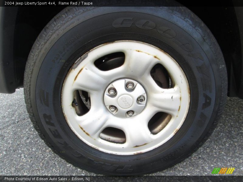 Flame Red / Taupe 2004 Jeep Liberty Sport 4x4