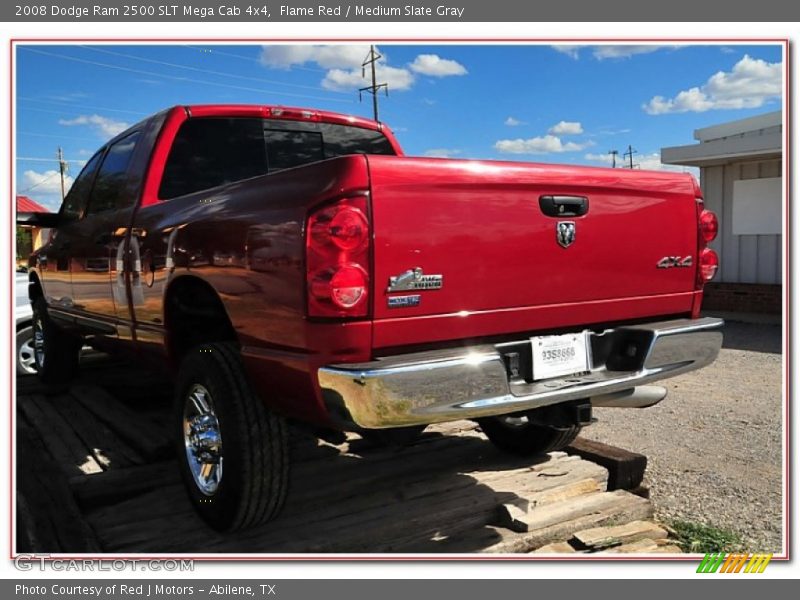 Flame Red / Medium Slate Gray 2008 Dodge Ram 2500 SLT Mega Cab 4x4