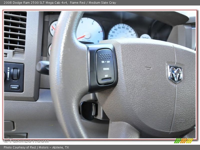 Flame Red / Medium Slate Gray 2008 Dodge Ram 2500 SLT Mega Cab 4x4
