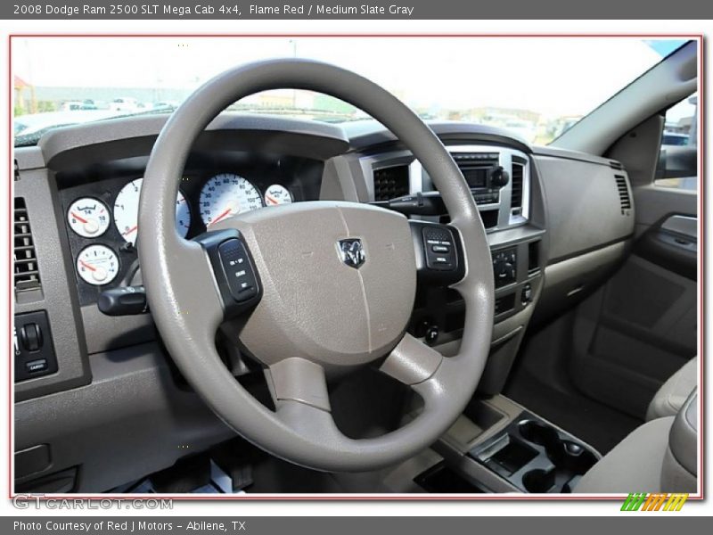 Flame Red / Medium Slate Gray 2008 Dodge Ram 2500 SLT Mega Cab 4x4