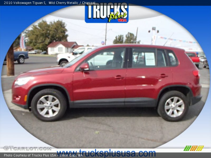Wild Cherry Metallic / Charcoal 2010 Volkswagen Tiguan S