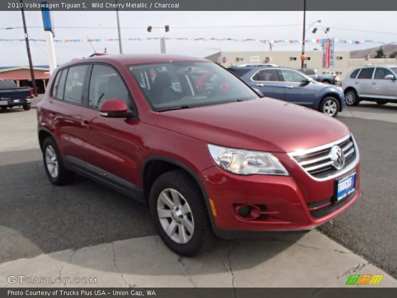 Wild Cherry Metallic / Charcoal 2010 Volkswagen Tiguan S