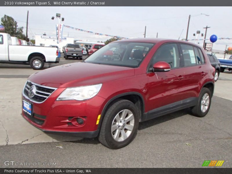 Wild Cherry Metallic / Charcoal 2010 Volkswagen Tiguan S