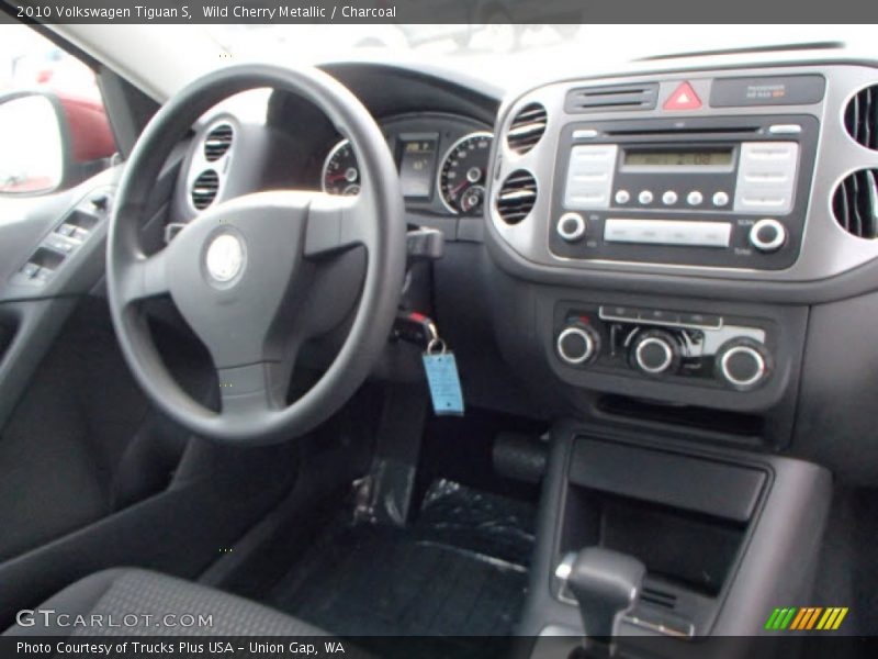Wild Cherry Metallic / Charcoal 2010 Volkswagen Tiguan S