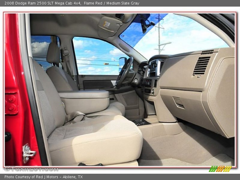 Flame Red / Medium Slate Gray 2008 Dodge Ram 2500 SLT Mega Cab 4x4