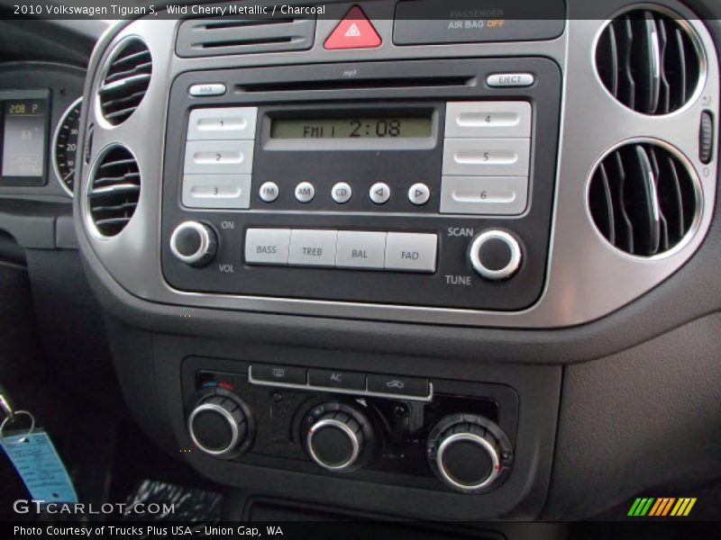 Wild Cherry Metallic / Charcoal 2010 Volkswagen Tiguan S
