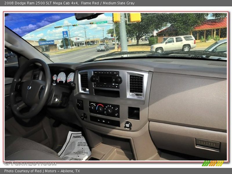 Flame Red / Medium Slate Gray 2008 Dodge Ram 2500 SLT Mega Cab 4x4