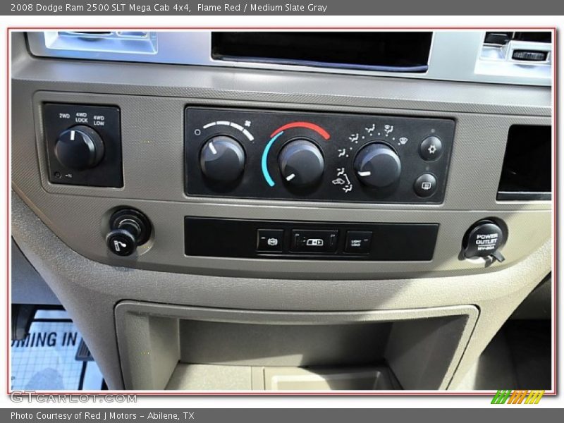 Flame Red / Medium Slate Gray 2008 Dodge Ram 2500 SLT Mega Cab 4x4