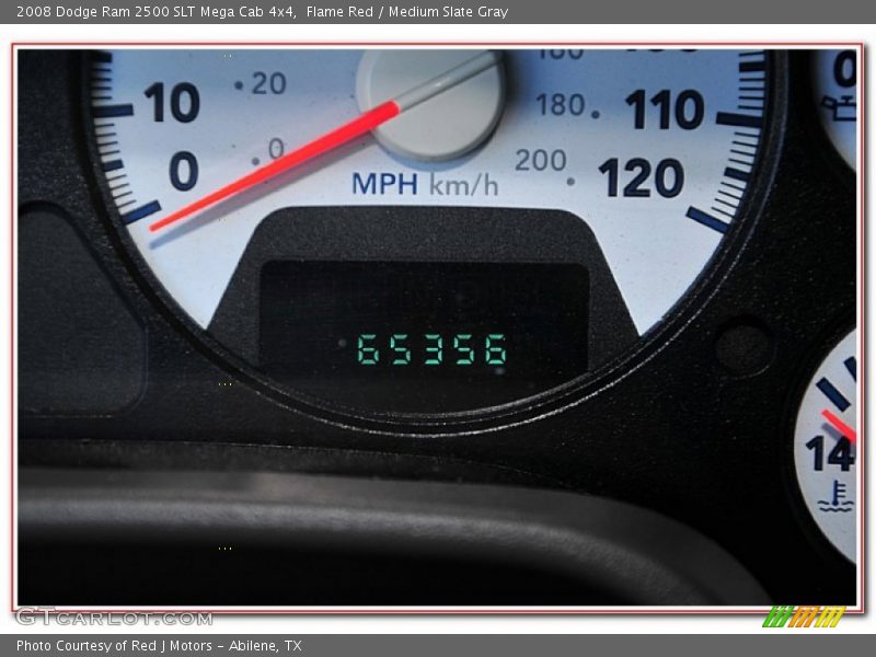Flame Red / Medium Slate Gray 2008 Dodge Ram 2500 SLT Mega Cab 4x4