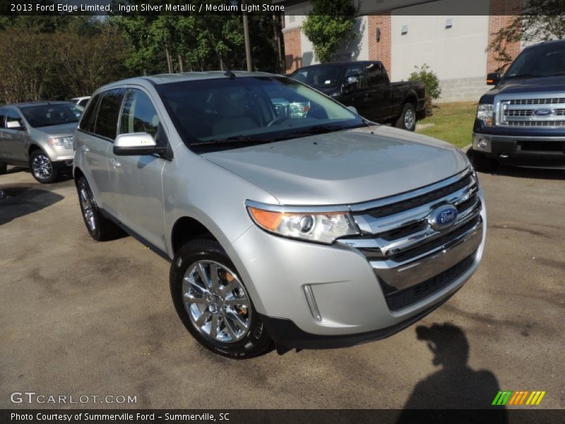 Ingot Silver Metallic / Medium Light Stone 2013 Ford Edge Limited
