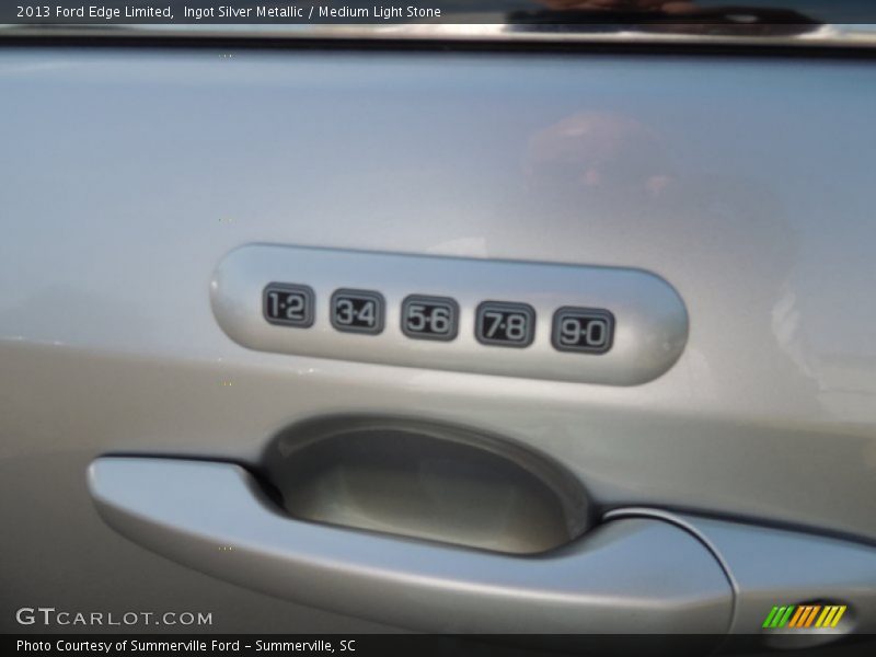 Ingot Silver Metallic / Medium Light Stone 2013 Ford Edge Limited