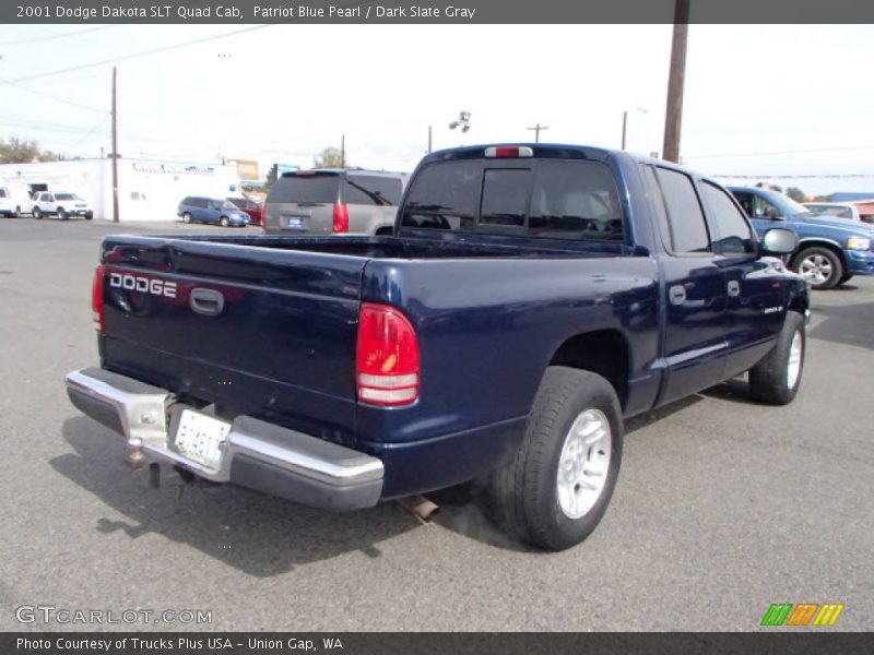 Patriot Blue Pearl / Dark Slate Gray 2001 Dodge Dakota SLT Quad Cab