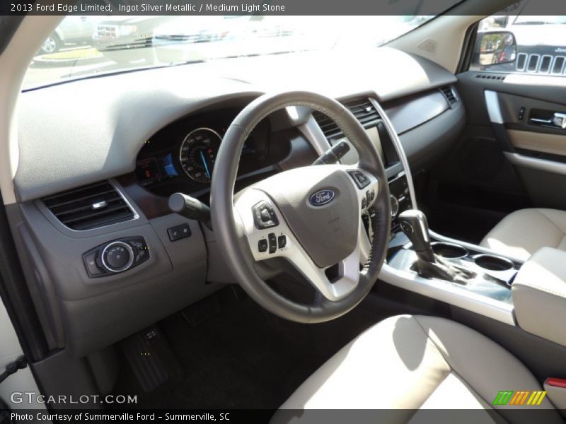 Ingot Silver Metallic / Medium Light Stone 2013 Ford Edge Limited