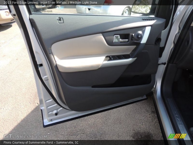 Ingot Silver Metallic / Medium Light Stone 2013 Ford Edge Limited