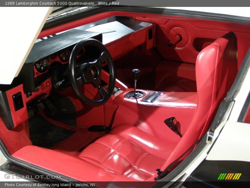  1988 Countach 5000 Quattrovalvole Red Interior