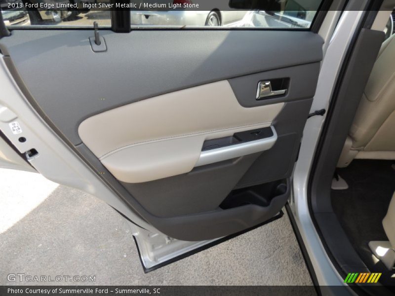 Ingot Silver Metallic / Medium Light Stone 2013 Ford Edge Limited
