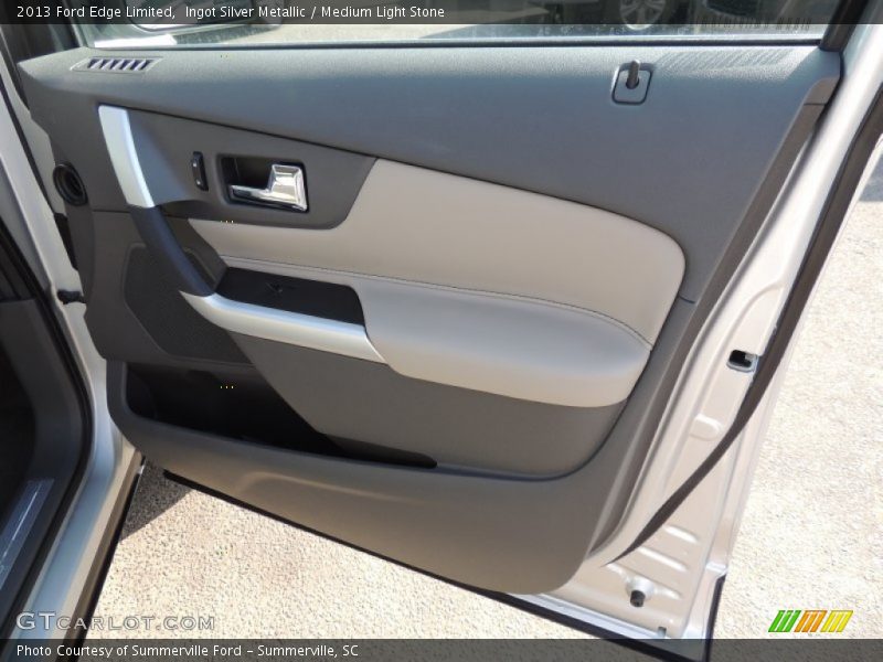 Ingot Silver Metallic / Medium Light Stone 2013 Ford Edge Limited