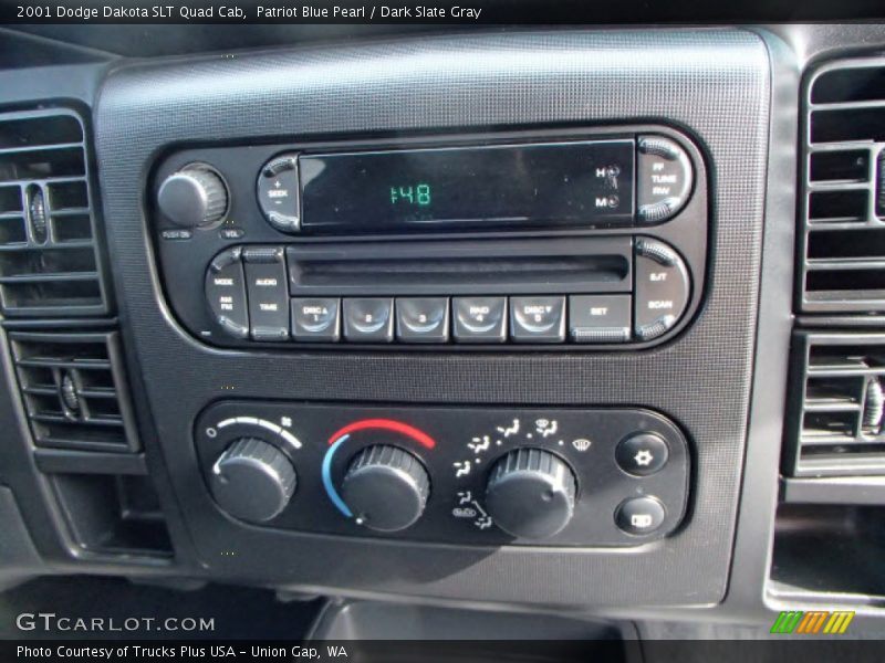 Patriot Blue Pearl / Dark Slate Gray 2001 Dodge Dakota SLT Quad Cab