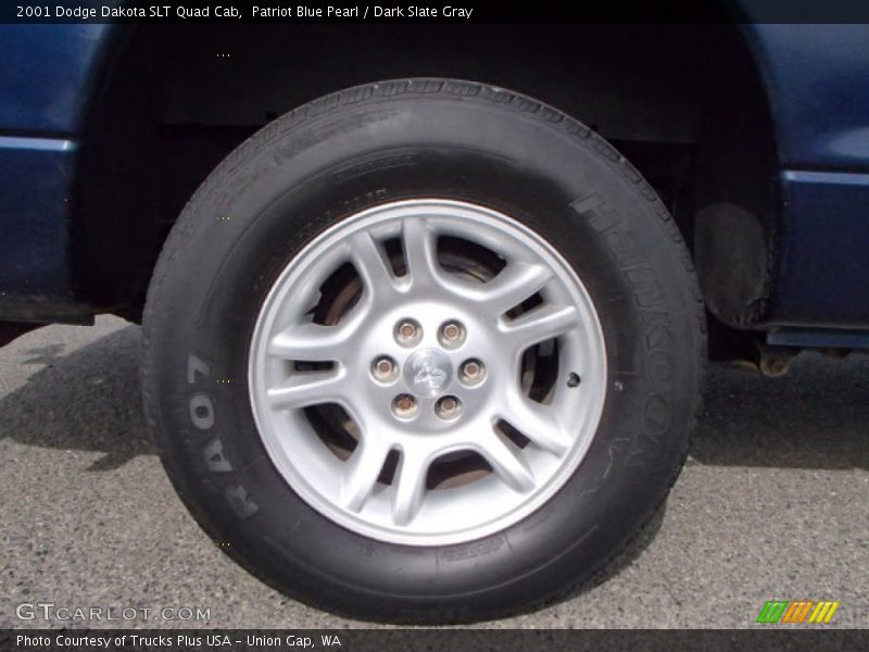 Patriot Blue Pearl / Dark Slate Gray 2001 Dodge Dakota SLT Quad Cab