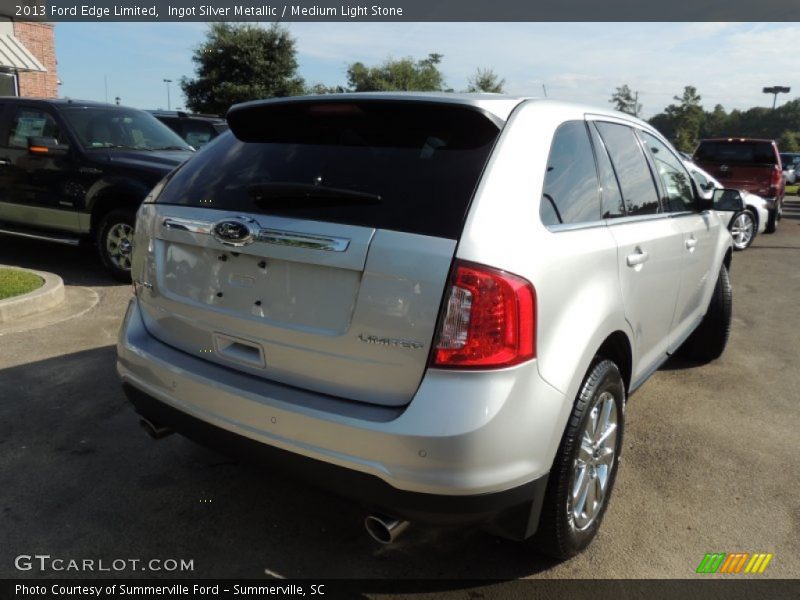 Ingot Silver Metallic / Medium Light Stone 2013 Ford Edge Limited