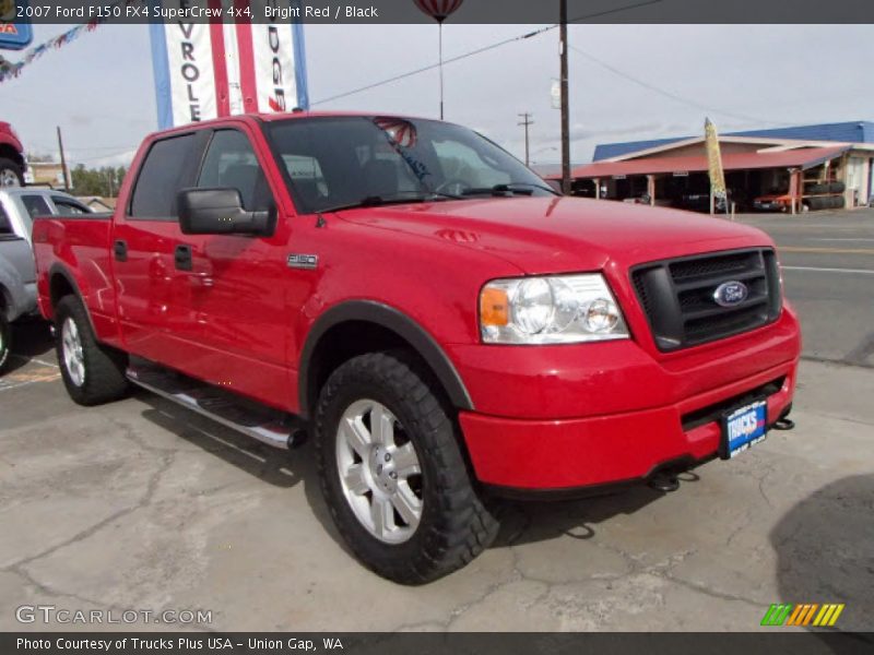 Bright Red / Black 2007 Ford F150 FX4 SuperCrew 4x4