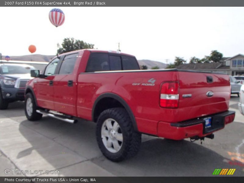 Bright Red / Black 2007 Ford F150 FX4 SuperCrew 4x4