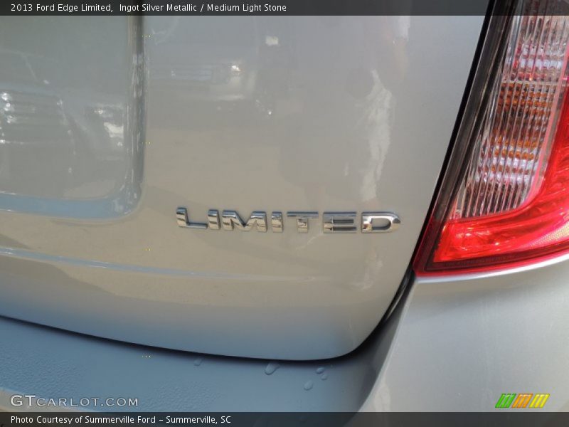 Ingot Silver Metallic / Medium Light Stone 2013 Ford Edge Limited