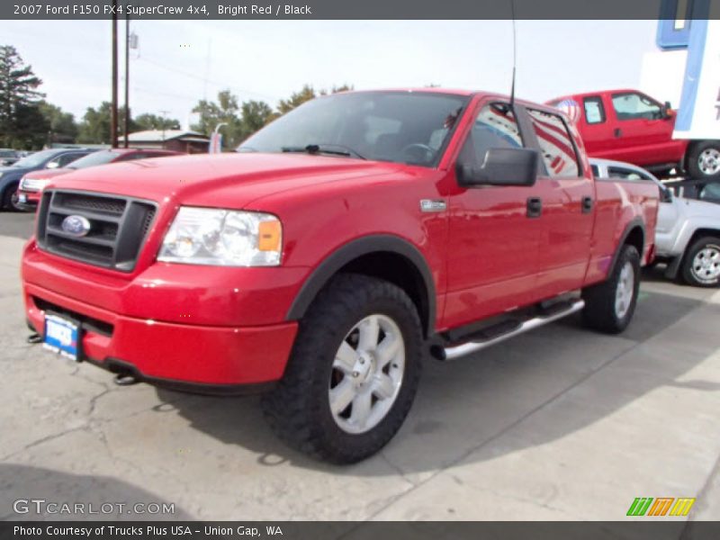Bright Red / Black 2007 Ford F150 FX4 SuperCrew 4x4