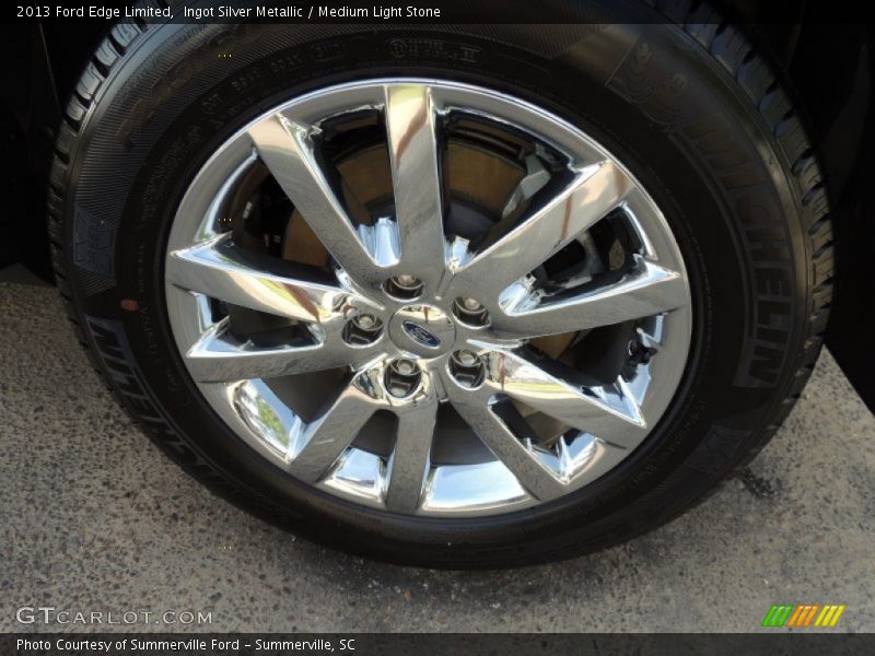 Ingot Silver Metallic / Medium Light Stone 2013 Ford Edge Limited