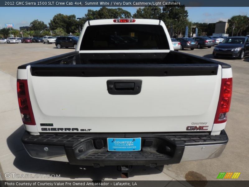 Summit White / Very Dark Cashmere/Light Cashmere 2012 GMC Sierra 1500 SLT Crew Cab 4x4
