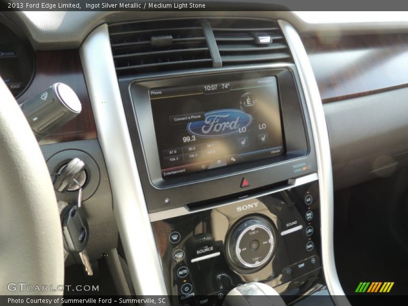 Ingot Silver Metallic / Medium Light Stone 2013 Ford Edge Limited