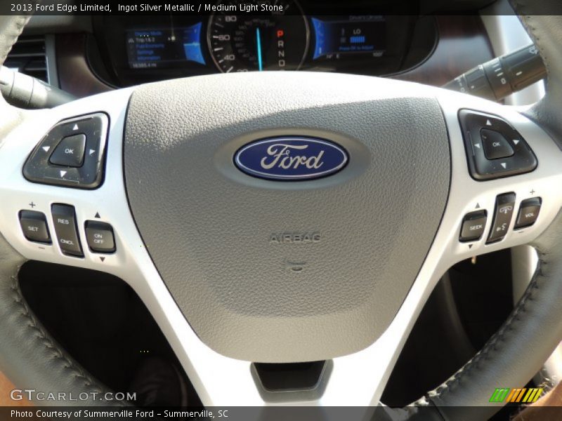 Ingot Silver Metallic / Medium Light Stone 2013 Ford Edge Limited