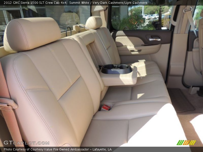 Summit White / Very Dark Cashmere/Light Cashmere 2012 GMC Sierra 1500 SLT Crew Cab 4x4