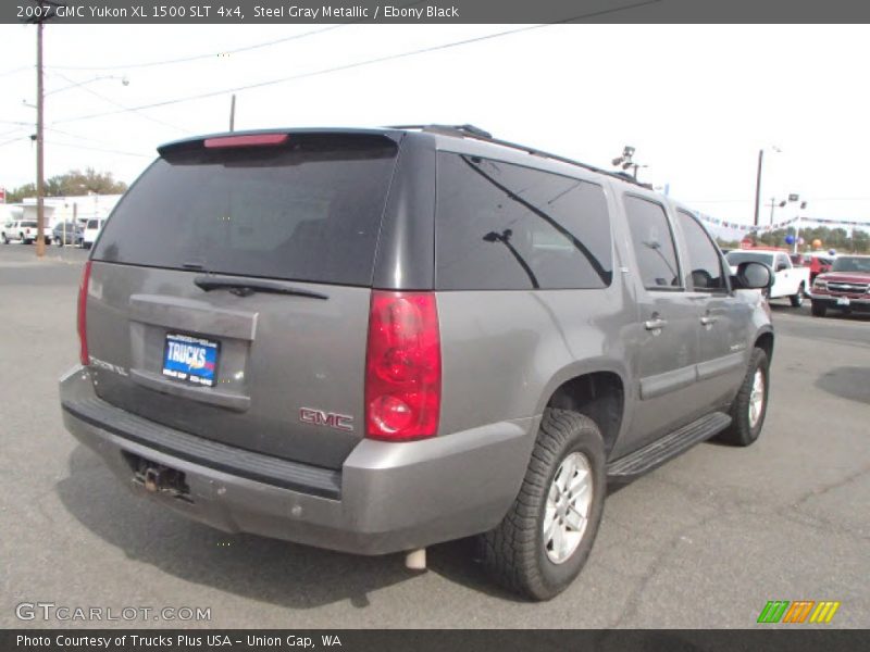 Steel Gray Metallic / Ebony Black 2007 GMC Yukon XL 1500 SLT 4x4