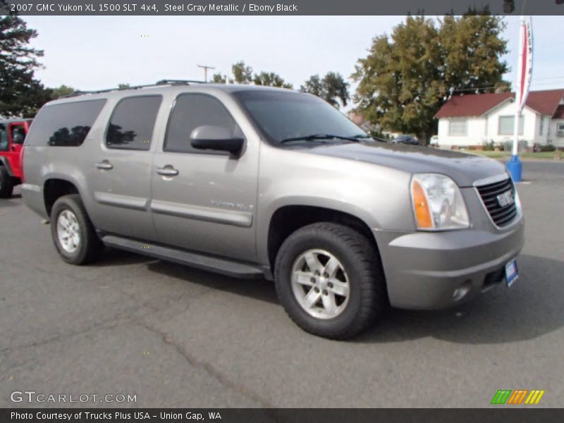 Steel Gray Metallic / Ebony Black 2007 GMC Yukon XL 1500 SLT 4x4