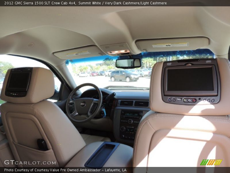 Summit White / Very Dark Cashmere/Light Cashmere 2012 GMC Sierra 1500 SLT Crew Cab 4x4