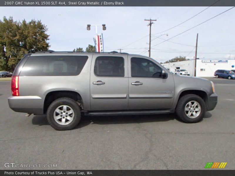 Steel Gray Metallic / Ebony Black 2007 GMC Yukon XL 1500 SLT 4x4