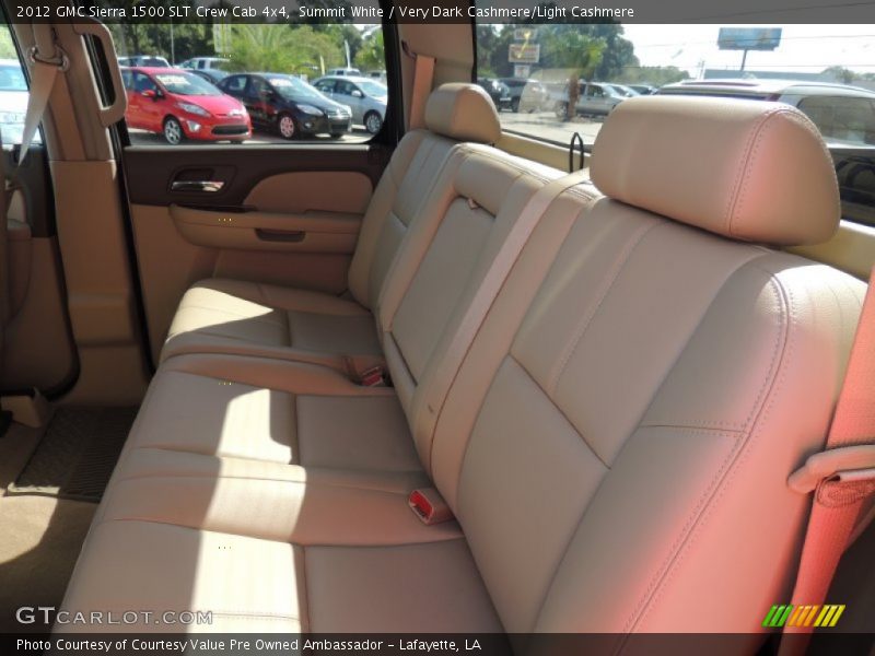 Summit White / Very Dark Cashmere/Light Cashmere 2012 GMC Sierra 1500 SLT Crew Cab 4x4