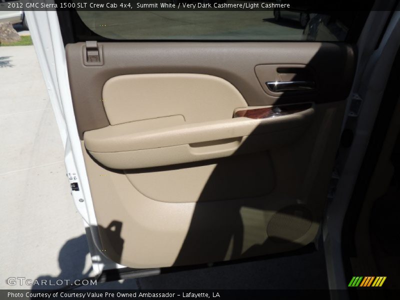 Summit White / Very Dark Cashmere/Light Cashmere 2012 GMC Sierra 1500 SLT Crew Cab 4x4