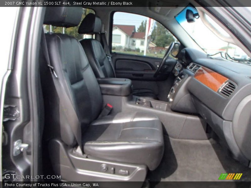 Steel Gray Metallic / Ebony Black 2007 GMC Yukon XL 1500 SLT 4x4