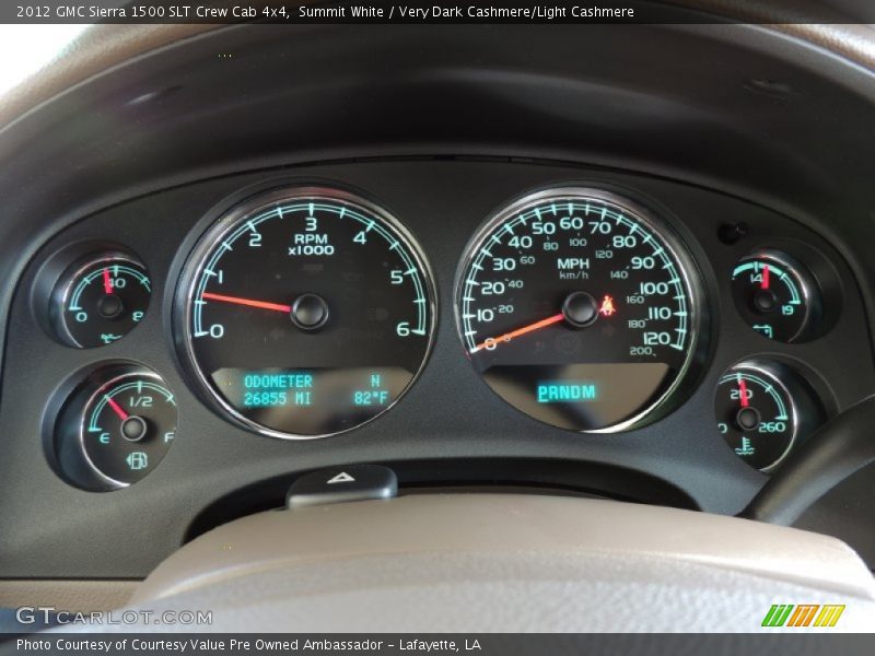 Summit White / Very Dark Cashmere/Light Cashmere 2012 GMC Sierra 1500 SLT Crew Cab 4x4