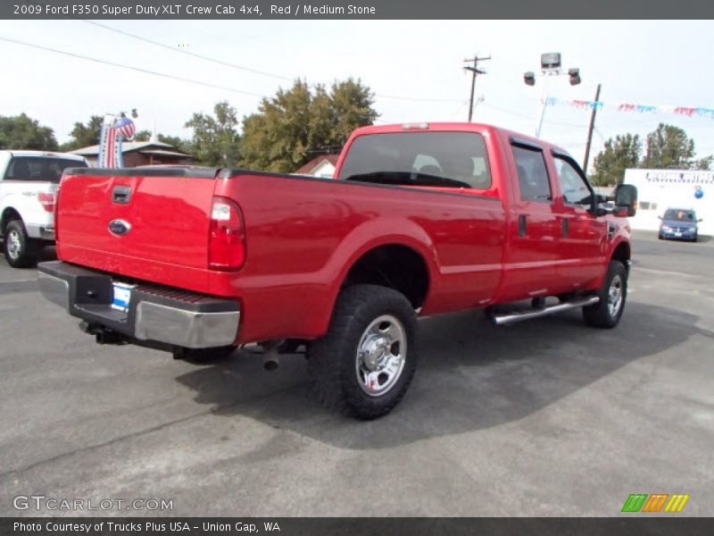 Red / Medium Stone 2009 Ford F350 Super Duty XLT Crew Cab 4x4