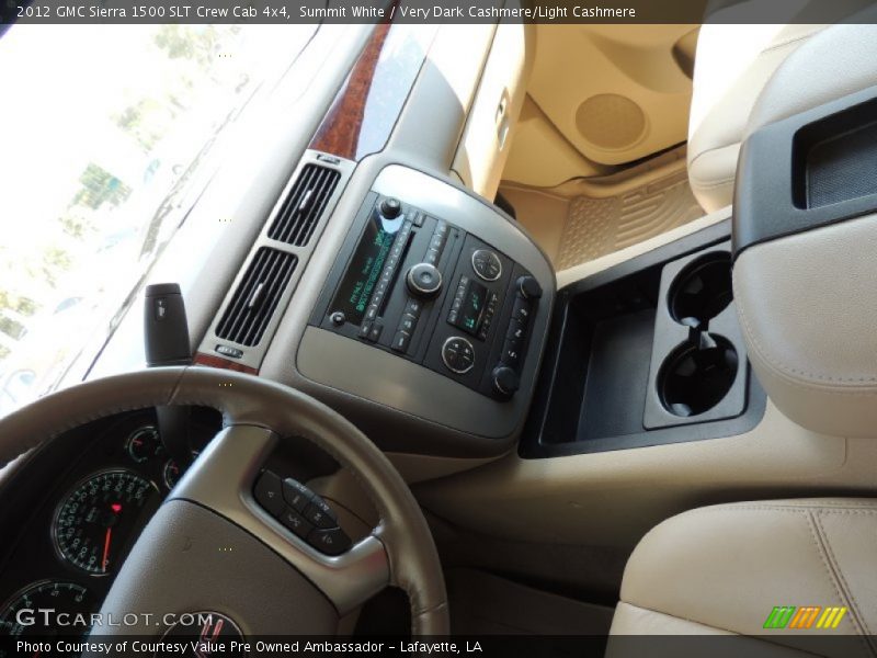 Summit White / Very Dark Cashmere/Light Cashmere 2012 GMC Sierra 1500 SLT Crew Cab 4x4