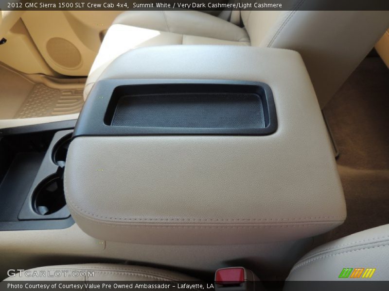 Summit White / Very Dark Cashmere/Light Cashmere 2012 GMC Sierra 1500 SLT Crew Cab 4x4