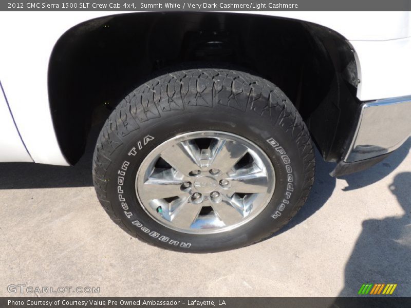 Summit White / Very Dark Cashmere/Light Cashmere 2012 GMC Sierra 1500 SLT Crew Cab 4x4