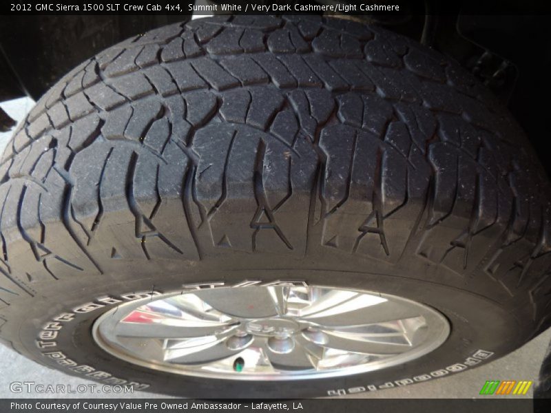 Summit White / Very Dark Cashmere/Light Cashmere 2012 GMC Sierra 1500 SLT Crew Cab 4x4
