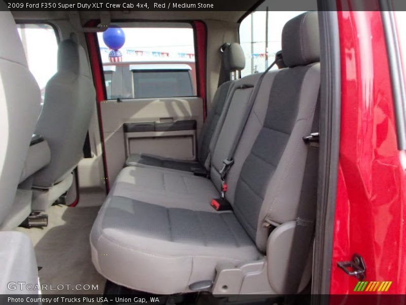 Red / Medium Stone 2009 Ford F350 Super Duty XLT Crew Cab 4x4